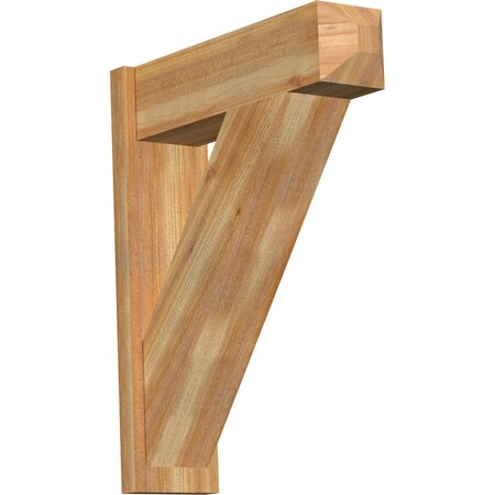 Ekena Millwork Traditional Craftsman Rough Sawn Outlooker, Western Red Cedar, 8"W x 28"D x 34"H OUT08X28X34TRA04RWR